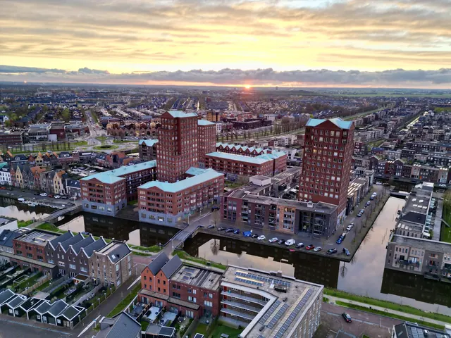 De Laak in Vathorst van boven, bij de Genemuidengracht