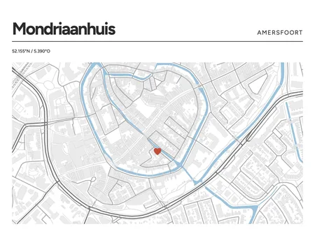 Mondriaanhuis, Amersfoort: poster in Steen, indeling Kop, 30 × 40 liggend, met een hart op de plek
