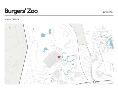 Burgers' Zoo, Arnhem: poster in Steen, indeling Kop, 30 × 40 liggend, met een hart op de plek