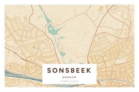Poster Arnhem, Sonsbeek in Nautisch, 40 × 60 liggend