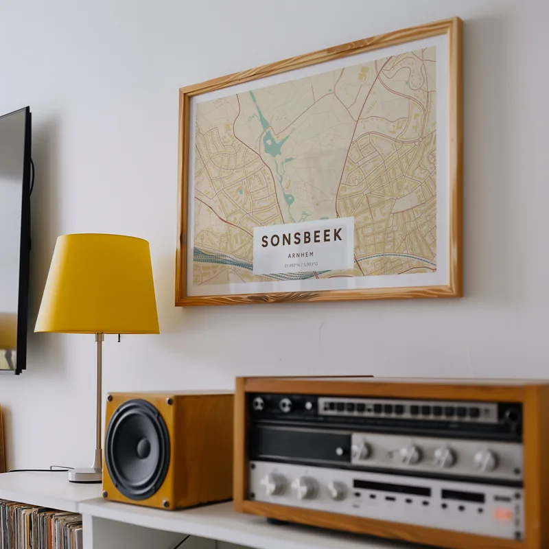 Sonsbeek, Arnhem: poster in Nautisch, in een voorbeeldkamer