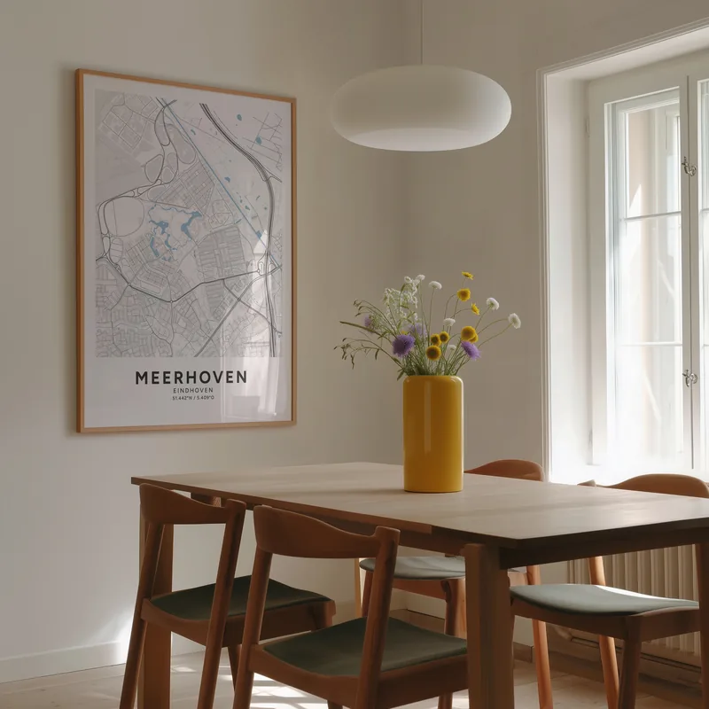 Meerhoven, Eindhoven: poster in Steen, in een voorbeeldkamer