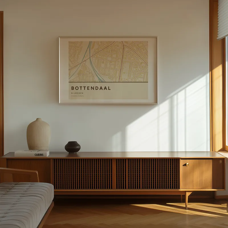 Bottendaal, Nijmegen: poster in Nautisch, in een voorbeeldkamer