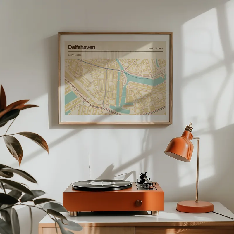 Delfshaven, Rotterdam: poster in Nautisch, in een voorbeeldkamer