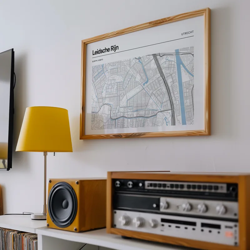 Leidsche Rijn, Utrecht: poster in Steen, in een voorbeeldkamer